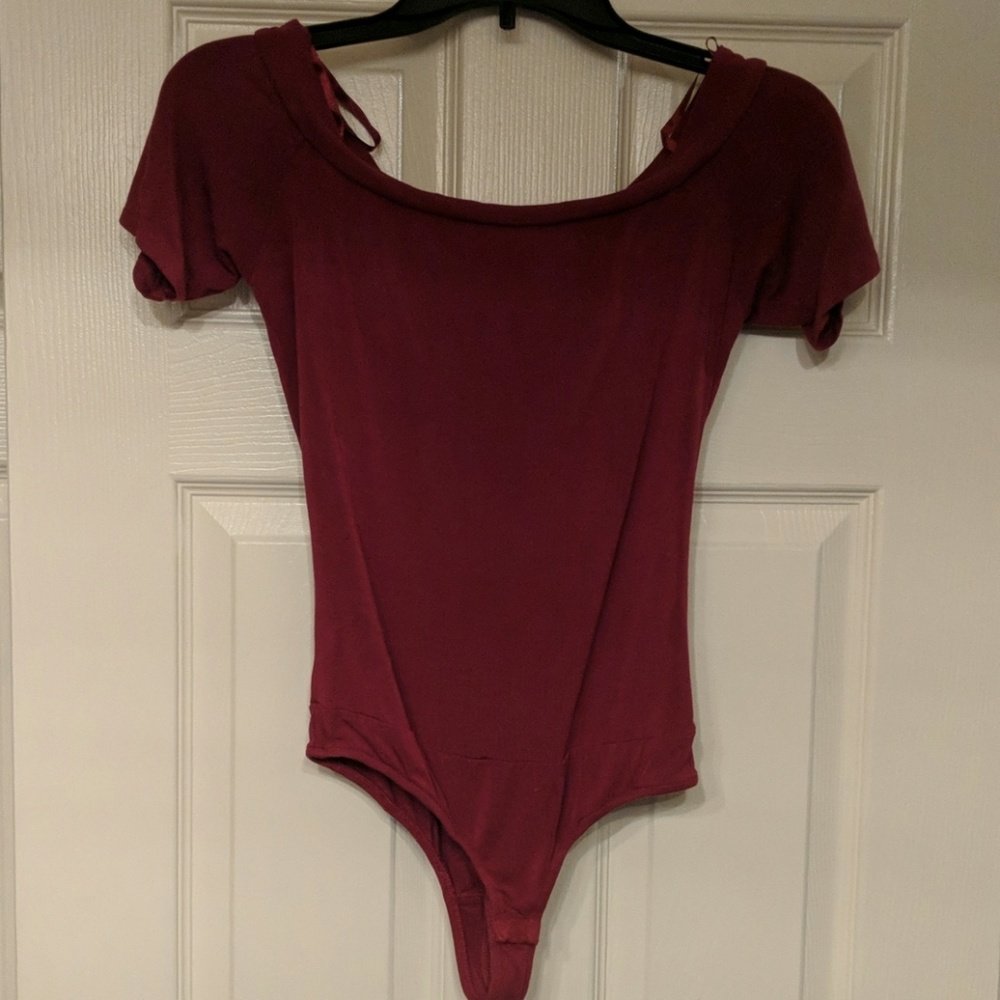 Off the shoulder body suit